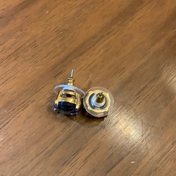 Kate Spade Gold and Blue Studs - Picture 3 of 3